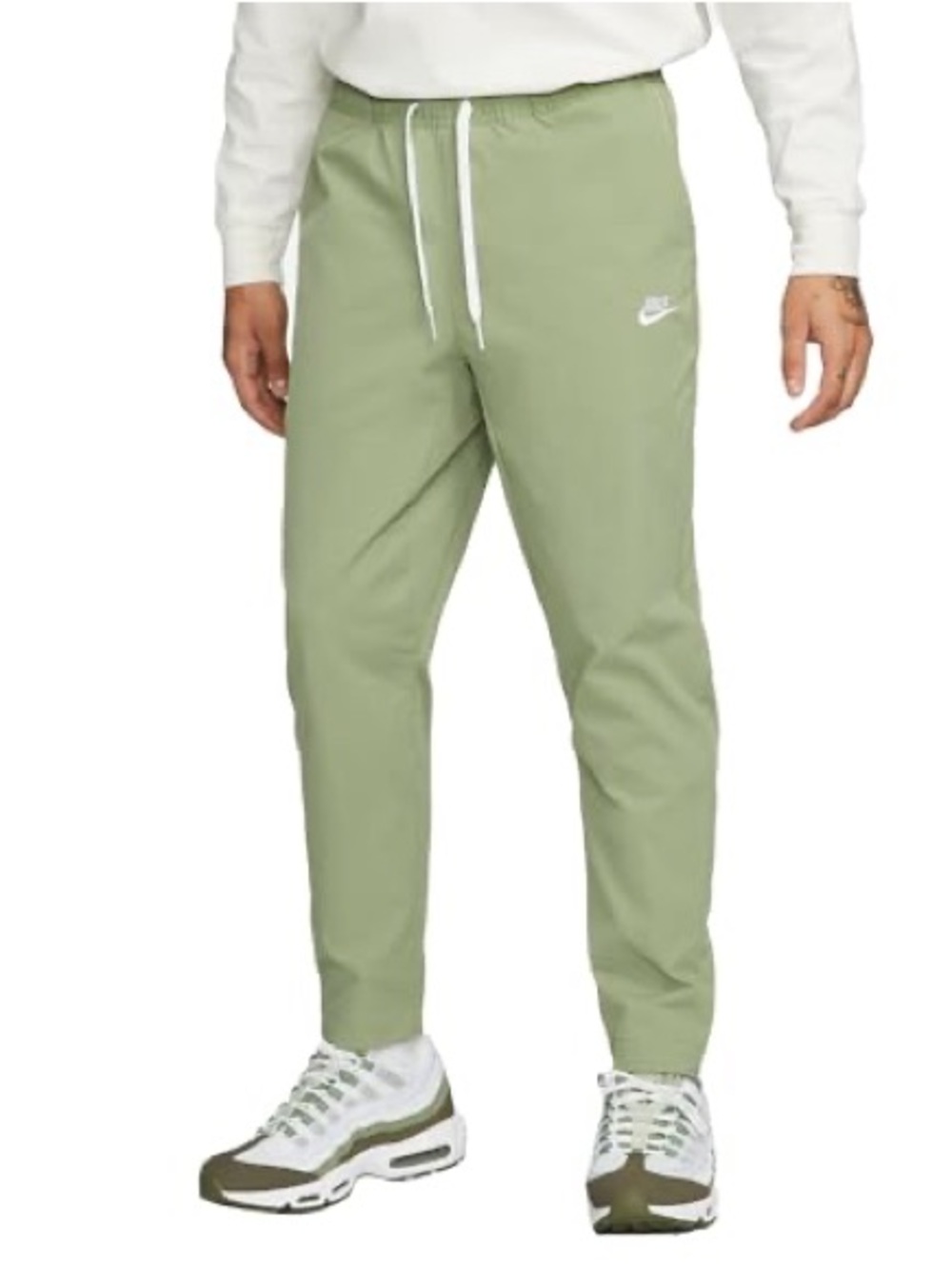Nike Sportswear Men’s Club Tapered Woven Jogger Light Green Size Small Casual